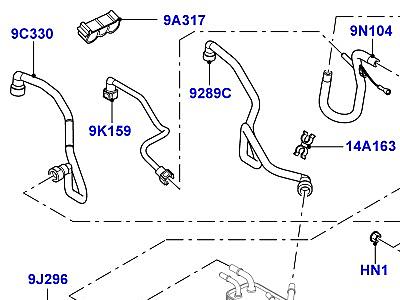 323AJTE ТОПЛИВНЫЕ МАГИСТРАЛИ 4.4L DOHC ДИЗЕЛЬ V8 DITC  Range Rover (L322)
