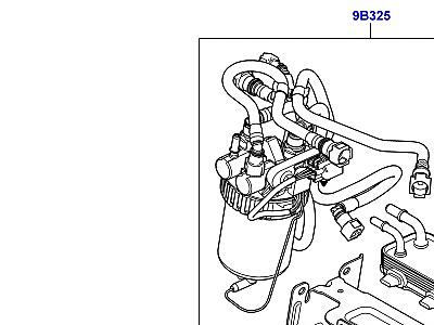 323AKE9 ОХЛАДИТЕЛЬ ТОПЛИВА В СБОРЕ 3.6 V8 32V DOHC EFI ДИЗЕЛЬ  Range Rover (L322)