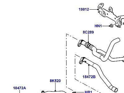 401AAZ ШЛАНГИ ОТОПИТЕЛЯ ПЕРЕДНИЙ  Range Rover (L322)