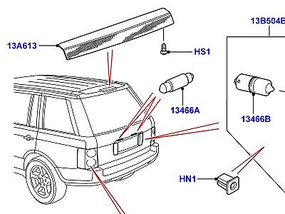 416AEX ЗАДНИЕ ФОНАРИ  Range Rover (L322)