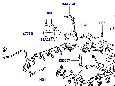 418AFH ЭЛЕКТРОПР.НА ДВИГАТ.И ПЕРЕГОРОДКЕ  Range Rover (L322)