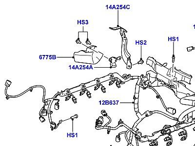 418AFI ЭЛЕКТРОПР.НА ДВИГАТ.И ПЕРЕГОРОДКЕ  Range Rover (L322)