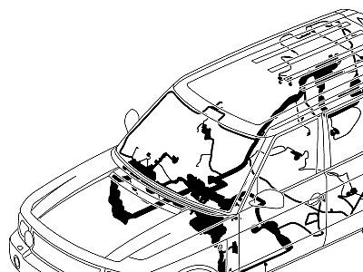 418AGM ЭЛЕКТРОПРОВОДКА КУЗОВА И ЗАДКА  Range Rover (L322)
