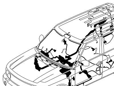 418AGN ЭЛЕКТРОПРОВОДКА КУЗОВА И ЗАДКА  Range Rover (L322)