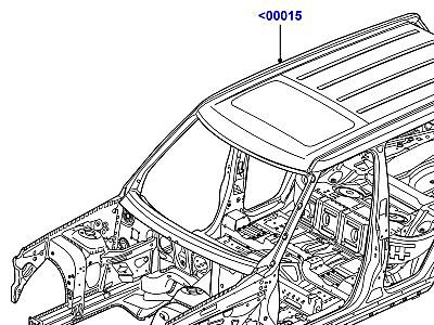 500AAA КАРКАС КУЗОВА  Range Rover (L322)