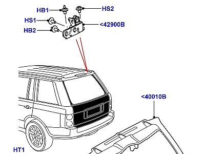 502ABT ДВЕРЬ БАГАЖНОГО ОТДЕЛЕНИЯ ДВЕРЬ И КРЕПЛЕНИЯ  Range Rover (L322)