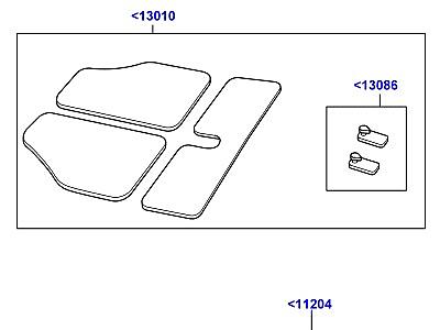 503ABZ ОТДЕЛКА ПОЛА  Range Rover (L322)
