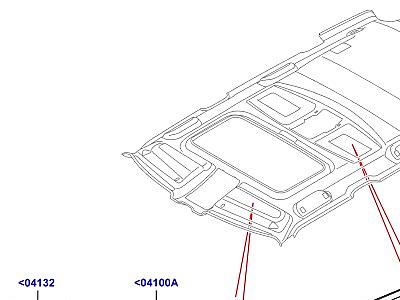 503ACF ПОТОЛ.ОБШИВКА И СОЛНЦЕЗАЩ.ШТОРКИ СОЛНЦЕЗАЩИТНЫЕ КОЗЫРЬКИ  Range Rover (L322)