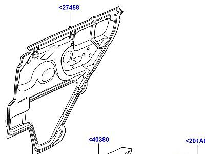503ACV УСТАНОВКА ОТДЕЛКИ ЗАДНЕЙ ДВЕРИ  Range Rover (L322)