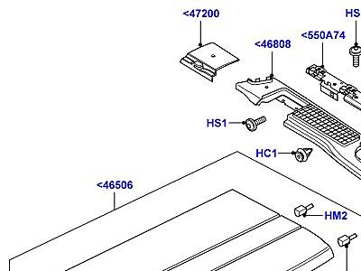 503ADP ОТДЕЛКА БАГАЖНОГО ОТДЕЛЕНИЯ БАГАЖНЫЙ ЛОТОК  Range Rover (L322)