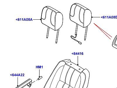 507AFQ ОБИВКА ПЕРЕДНИХ СИДЕНИЙ  Range Rover (L322)