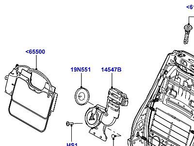 507AFW СПИНКА ПЕРЕДНЕГО СИДЕНЬЯ  Range Rover (L322)