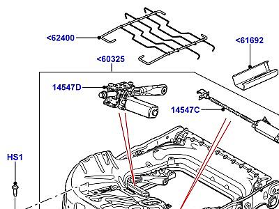 507AGA ОСНОВАНИЕ ПЕРЕДНЕГО СИДЕНЬЯ  Range Rover (L322)