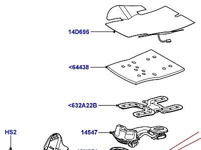 507AGG НАБИВКА/КАЙМА И ОБОГР.ПЕРЕДН.СИД. ДЛЯ ПОДУШКИ СИДЕНЬЯ  Range Rover (L322)