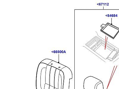 507AHA ОБИВКА ЗАДНИХ СИДЕНИЙ  Range Rover (L322)