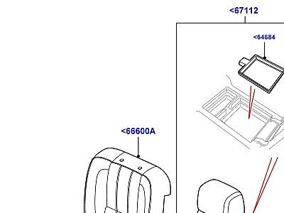 507AHB ОБИВКА ЗАДНИХ СИДЕНИЙ  Range Rover (L322)