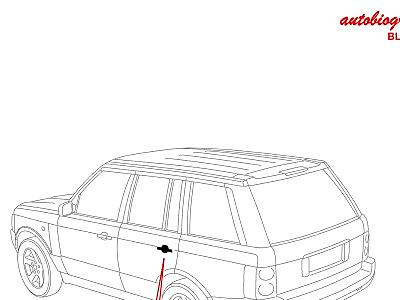 510AJR ОРГАНЫ УПРАВЛЕНИЯ ЗАМКАМИ ЗАДНИХ ДВЕРЕЙ  Range Rover (L322)