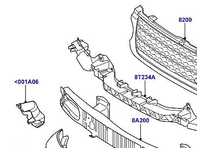 514AKM РЕШЕТКА РАДИАТОРА И ПЕРЕДНИЙ БАМПЕР  Range Rover (L322)
