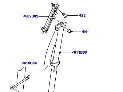 515AKY РЕМНИ БЕЗОПАСНОСТИ ПЕРЕДНИХ СИДЕНИЙ  Range Rover (L322)