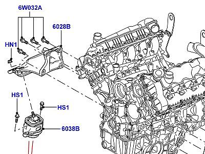 517ALN ОПОРА ДВИГАТЕЛЯ  Range Rover (L322)