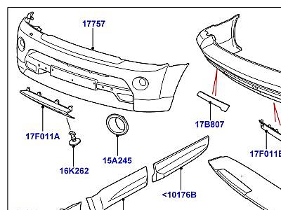102ABF ПОЛНЫЕ КОМПЛ.ДЕКОР. ОТДЕЛКИ КУЗОВА АКСЕССУАРЫ  Range Rover Sport (L320)