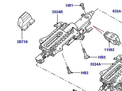 219AGB РУЛЕВАЯ КОЛОНКА  Range Rover Sport (L320)