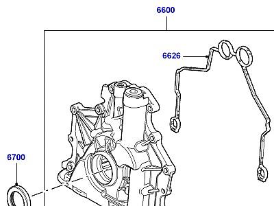 301AAU9 МАСЛЯНЫЙ НАСОС 3.6 V8 32V DOHC EFI ДИЗЕЛЬ  Range Rover Sport (L320)