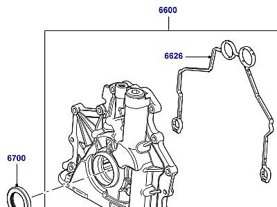 301AAUA МАСЛЯНЫЙ НАСОС 3.6 V8 32V DOHC EFI ДИЗЕЛЬ  Range Rover Sport (L320)