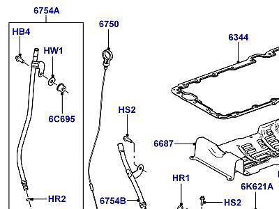 301ABD9 МАСЛЯНЫЙ КАРТЕР, УКАЗАТЕЛЬ УРОВНЯ МАСЛА 3.6 V8 32V DOHC EFI ДИЗЕЛЬ  Range Rover Sport (L320)