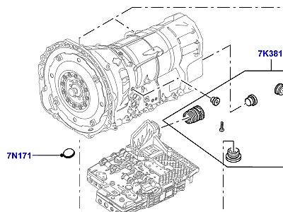 313AGEO ВНЕШНИЕ ЭЛЕМЕНТЫ КОРОБКИ ПЕРЕДАЧ 8 SPEED AUTO TRANSMISSION  Range Rover Sport (L320)