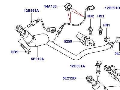 321AINF СИСТЕМА ВЫПУСКА 4.4 AJ БЕНЗИН V8  Range Rover Sport (L320)