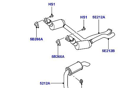 321AIO9 СИСТЕМА ВЫПУСКА 3.6 V8 32V DOHC EFI ДИЗЕЛЬ  Range Rover Sport (L320)