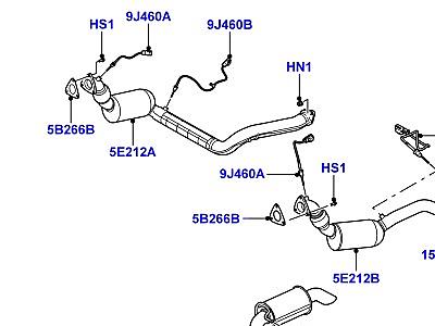 321AIP9 СИСТЕМА ВЫПУСКА 3.6 V8 32V DOHC EFI ДИЗЕЛЬ  Range Rover Sport (L320)