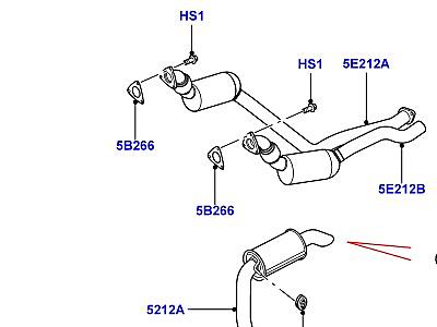 321AIQA СИСТЕМА ВЫПУСКА 3.6 V8 32V DOHC EFI ДИЗЕЛЬ  Range Rover Sport (L320)