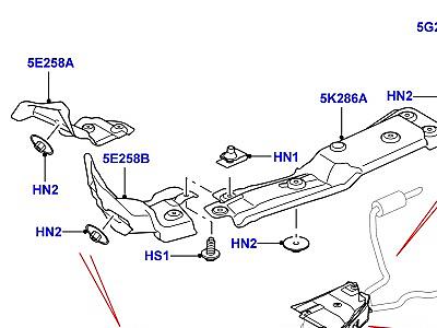 322AJGA ТЕПЛОЗАЩИТНЫЕ ЭКРАНЫ СИСТЕМА ВЫПУСКА ОТРАБОТАВШИХ ГАЗОВ 3.6 V8 32V DOHC EFI ДИЗЕЛЬ  Range Rover Sport (L320)