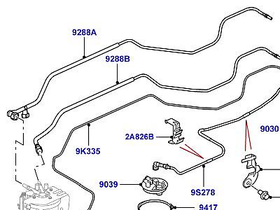 323AJKA ТОПЛИВНЫЙ БАК И СОПУТСТВУЮЩИЕ ЭЛЕМЕНТЫ 3.6 V8 32V DOHC EFI ДИЗЕЛЬ  Range Rover Sport (L320)