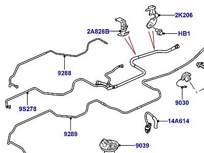 323AJOF ТОПЛИВНЫЙ БАК И СОПУТСТВУЮЩИЕ ЭЛЕМЕНТЫ 4.4 AJ БЕНЗИН V8 АВТОМОБИЛИ, ОБОРУДОВАННЫЕ ТОПЛИВНЫМ БАКОМ 10MY С 2 ВЕНТИЛЯЦИОННЫМИ ТРУБОПРОВОДАМИ ЭТОТ РАЗДЕЛ ОТНОСИТСЯ К TSB LTB00293  Range Rover Sport (L320)