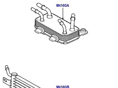 323AKF9 ОХЛАДИТЕЛЬ ТОПЛИВА В СБОРЕ 3.6 V8 32V DOHC EFI ДИЗЕЛЬ  Range Rover Sport (L320)