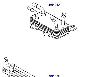 323AKFA ОХЛАДИТЕЛЬ ТОПЛИВА В СБОРЕ 3.6 V8 32V DOHC EFI ДИЗЕЛЬ  Range Rover Sport (L320)