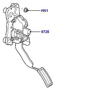 324AKJ9 ОРГАНЫ УПРАВЛЕНИЯ АКСЕЛЕРАТОРОМ, ТНВД 3.6 V8 32V DOHC EFI ДИЗЕЛЬ  Range Rover Sport (L320)