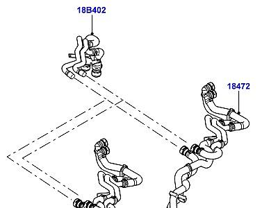 401AAX ШЛАНГИ ОТОПИТЕЛЯ  Range Rover Sport (L320)