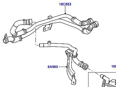 401AAY ШЛАНГИ ОТОПИТЕЛЯ  Range Rover Sport (L320)