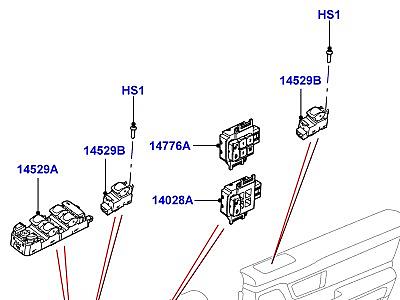 420AHO ПЕРЕКЛЮЧАТЕЛИ ДВЕРЬ  Range Rover Sport (L320)