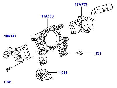 420AHP ПЕРЕКЛЮЧАТЕЛИ РУЛЕВАЯ КОЛОНКА  Range Rover Sport (L320)