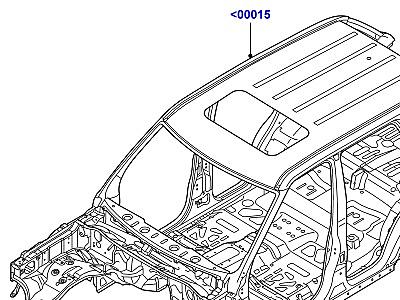 500AAA КАРКАС КУЗОВА  Range Rover Sport (L320)