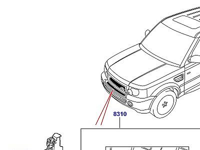 501ABD ВЕНТИЛЯЦИОННЫЕ ДЕФЛЕКТОРЫ  Range Rover Sport (L320)