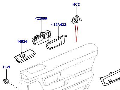 503ACV УСТАНОВКА ОТДЕЛКИ ЗАДНЕЙ ДВЕРИ  Range Rover Sport (L320)