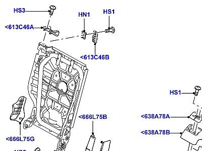 507AHK РАМА ЗАДНЕГО СИДЕНЬЯ ЭЛЕМЕНТЫ ОТДЕЛКИ  Range Rover Sport (L320)