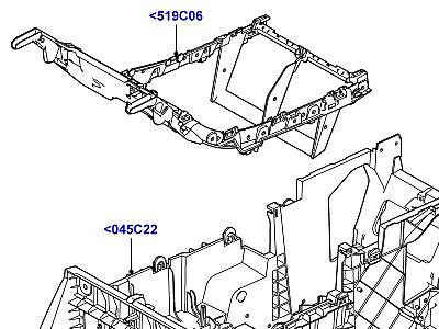 509AIQ НАПОЛЬНАЯ КОНСОЛЬ ДЛЯ ДЕРЖАТЕЛЯ В СБОРЕ ВНУТРЕННИЕ ЭЛЕМЕНТЫ  Range Rover Sport (L320)