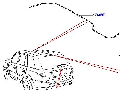511AKD ОЧИСТИТЕЛЬ И ОМЫВАТЕЛЬ ЗАДН.СТЕКЛА  Range Rover Sport (L320)